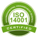 ISO 14001:2015 — Environmental Management, certified
