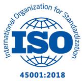 ISO 45001:2018 — Occupational Health and Safety, certified